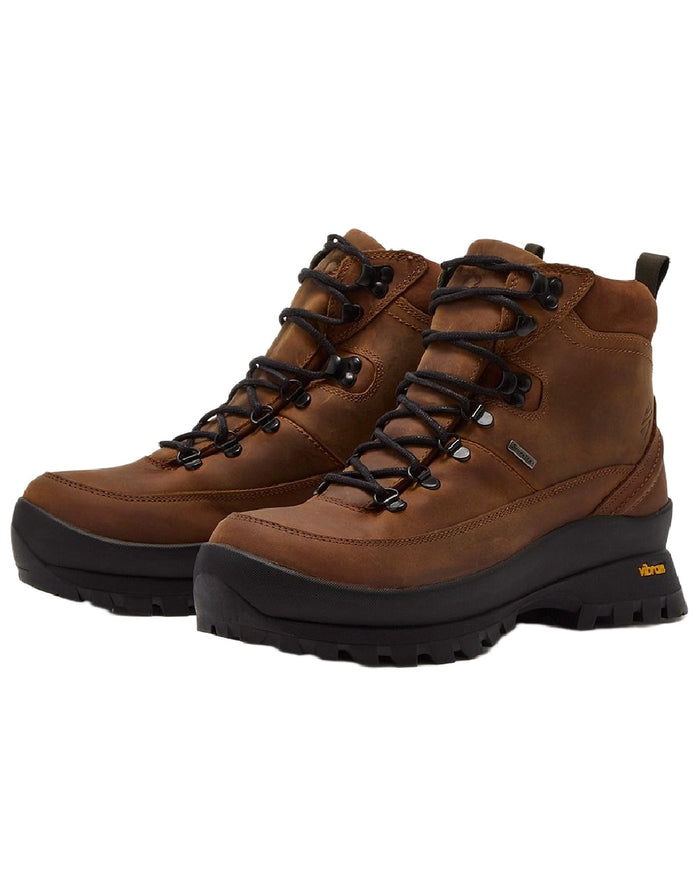 Tan Coloured Chatham Mens Challacombe Premium Leather Waterproof Hiking Boots on white background #colour_tan