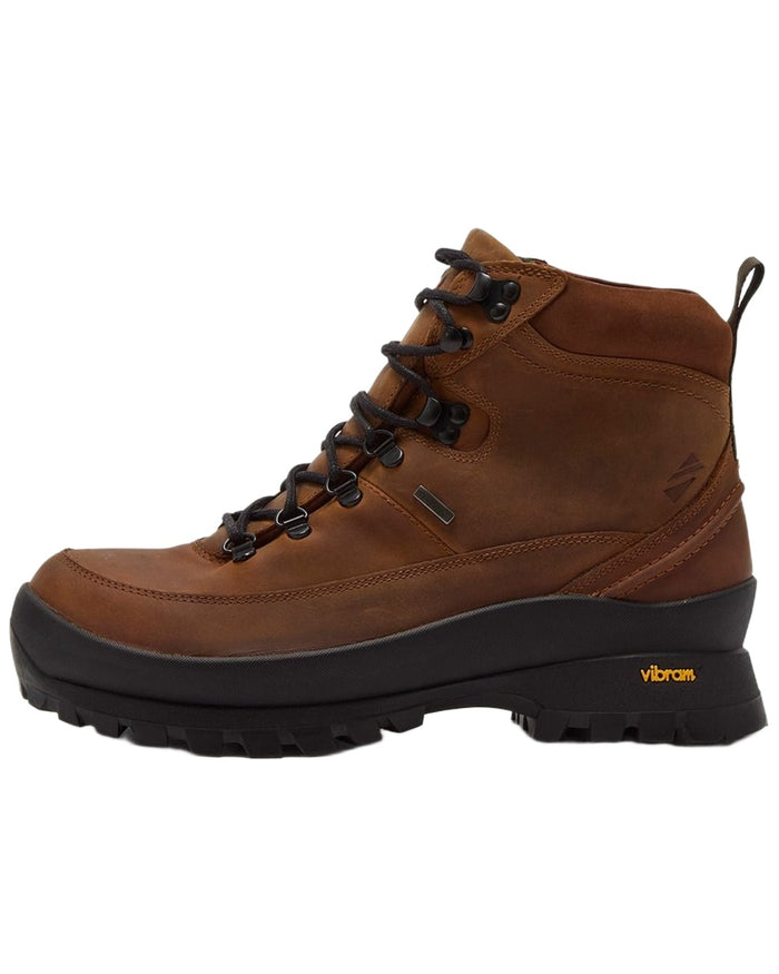 Tan Coloured Chatham Mens Challacombe Premium Leather Waterproof Hiking Boots on white background #colour_tan
