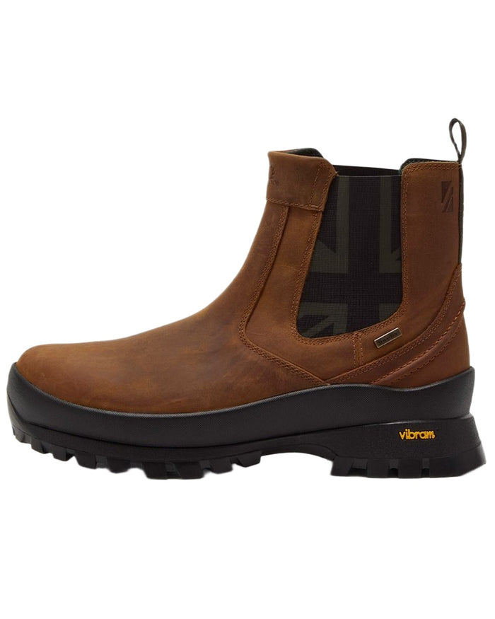 Tan Coloured Chatham Mens Cockley Premium Leather Waterproof Chelsea Boots on white background #colour_tan