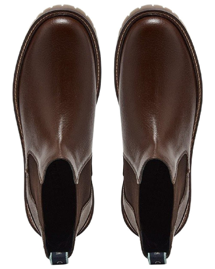 Brown Coloured Chatham Mens Findhorn Classic Leather Chelsea Boots on white background #colour_brown
