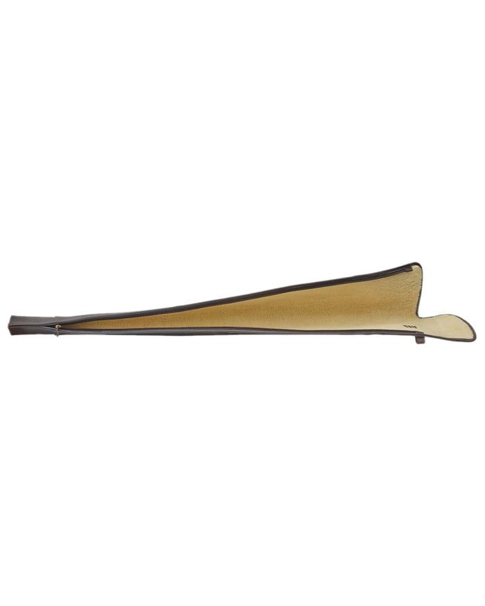 Dark Brown Coloured Chatham Premium Pull Up Leather Gun Slip on white background #colour_dark-brown