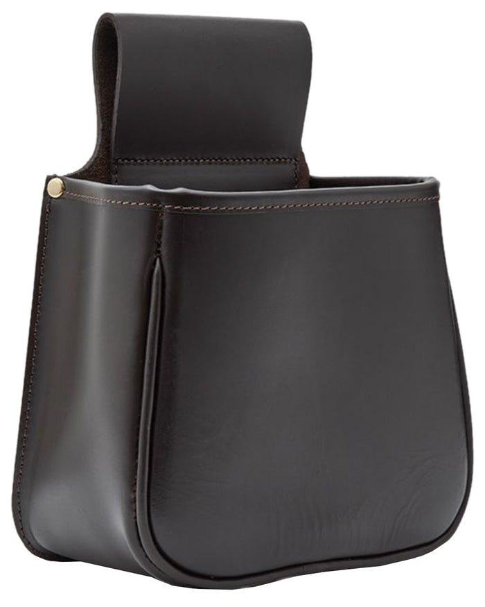 Dark Brown Coloured Chatham Premium Pull Up Leather Panier Bag on white background #colour_dark-brown
