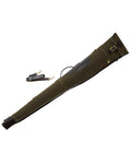 Green Dark Brown Coloured Chatham Waxed Canvas Gun Slip on white background #colour_green-dark-brown