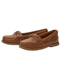 Walnut Coloured Chatham Lady Bali G2-Premium Nubuck Low-Front Boat Shoes on white background #colour_walnut