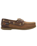 Walnut Brown Snake Coloured Chatham Womens Bermuda G2 Leather Boat Shoes on white background #colour_walnut-brown-snake