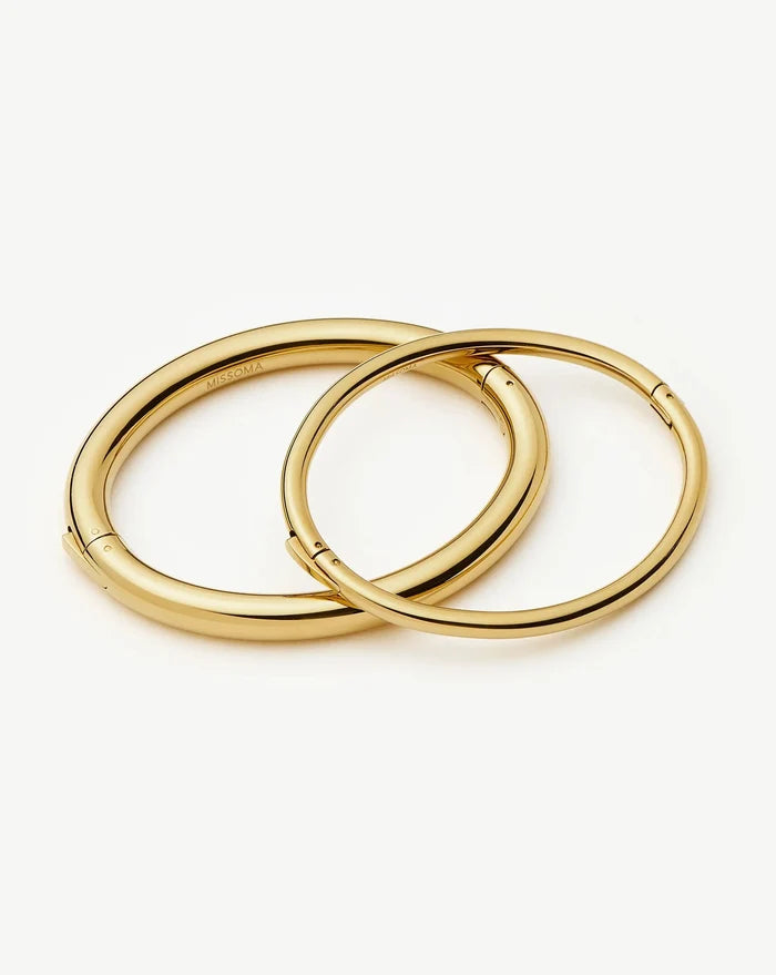 Chunky Bangle Set | 18ct Gold Plated Bracelets Missoma