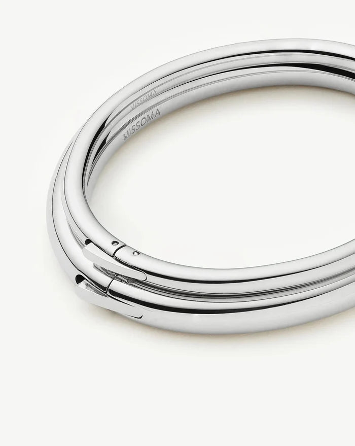 Chunky Bangle Set | Platinum Plated Bracelets Missoma