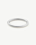 Chunky Round Hinged Bangle | Platinum Plated Bracelets Missoma
