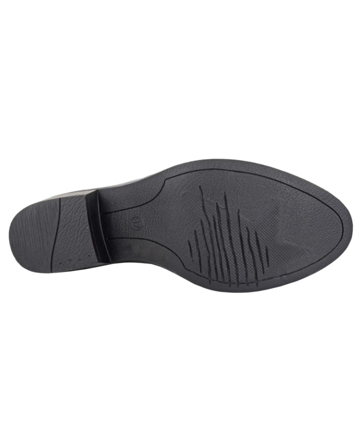 Black Coloured Cipriata Womens Wanda Inside Zip Cowgirl Boots on White Background
#colour_black