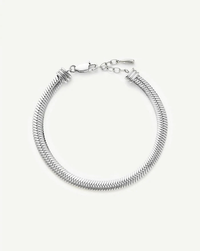 Classic Snake Chain Bracelet | Platinum Plated Bracelets Missoma