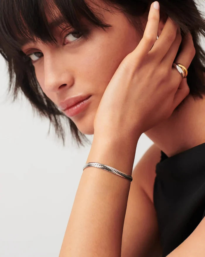 Classic Snake Chain Bracelet | Platinum Plated Bracelets Missoma