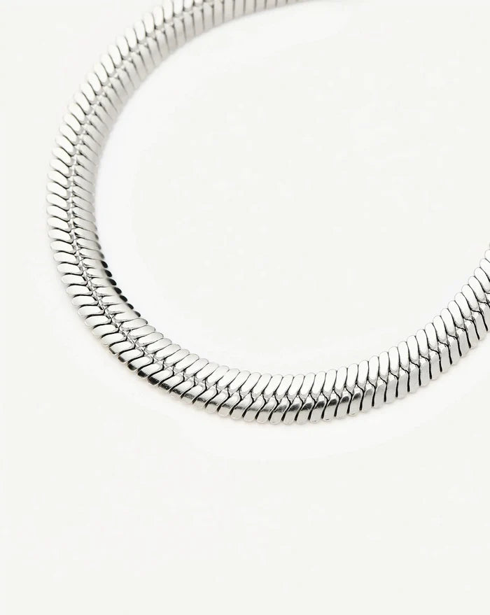 Classic Snake Chain Bracelet | Platinum Plated Bracelets Missoma