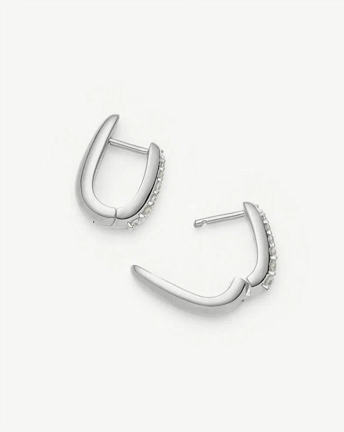 Claw Huggies | Sterling Silver/Pavé Earrings Missoma