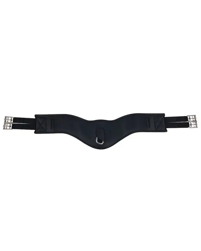 Black coloured Collegiate Anatomic Girth on white background #colour_black