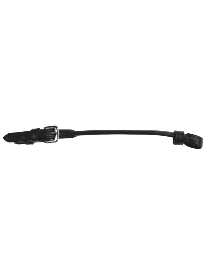 Black coloured Collegiate Lip Strap on white background #colour_black