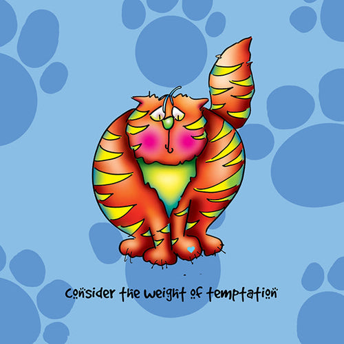 "Consider the weight of temptation" WHIMSHOTS CANVAS