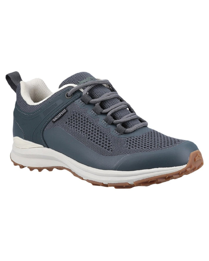 Grey coloured Cotswold Compton Womens Hiking Shoes on white background #colour_grey