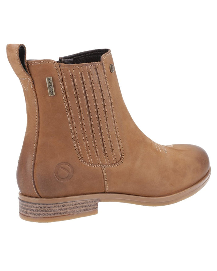 Tan Coloured Cotswold Didbrook Ankle Boots on White Background
#colour_tan