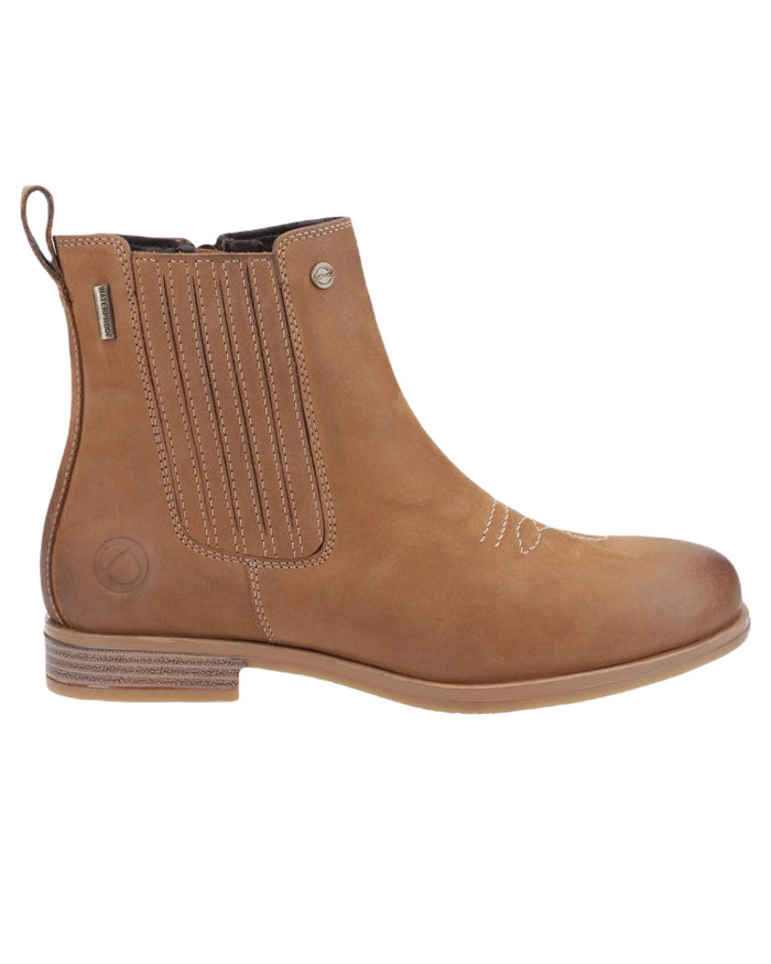 Tan Coloured Cotswold Didbrook Ankle Boots on White Background
#colour_tan