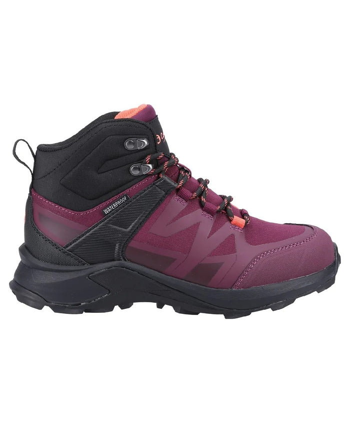 Dark Red coloured Cotswold Horton Hiking Boots on white background #colour_dark-red