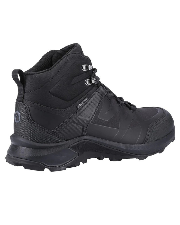Black coloured Cotswold Horton Hiking Boots on white background #colour_black