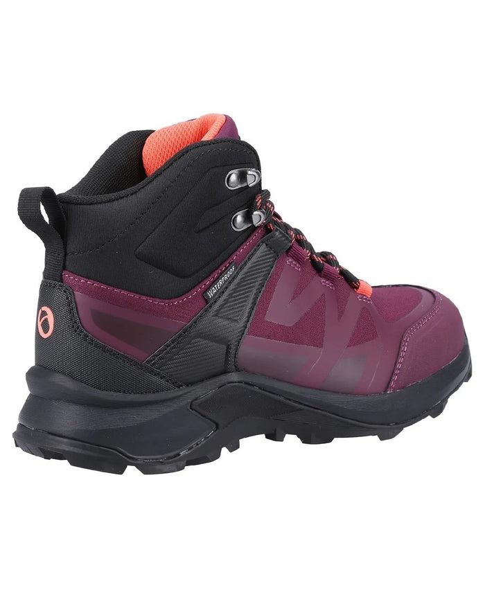 Dark Red coloured Cotswold Horton Hiking Boots on white background #colour_dark-red