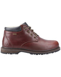 Brown coloured Cotswold Mens Bredon Leather Hiking Shoes on white background #colour_brown