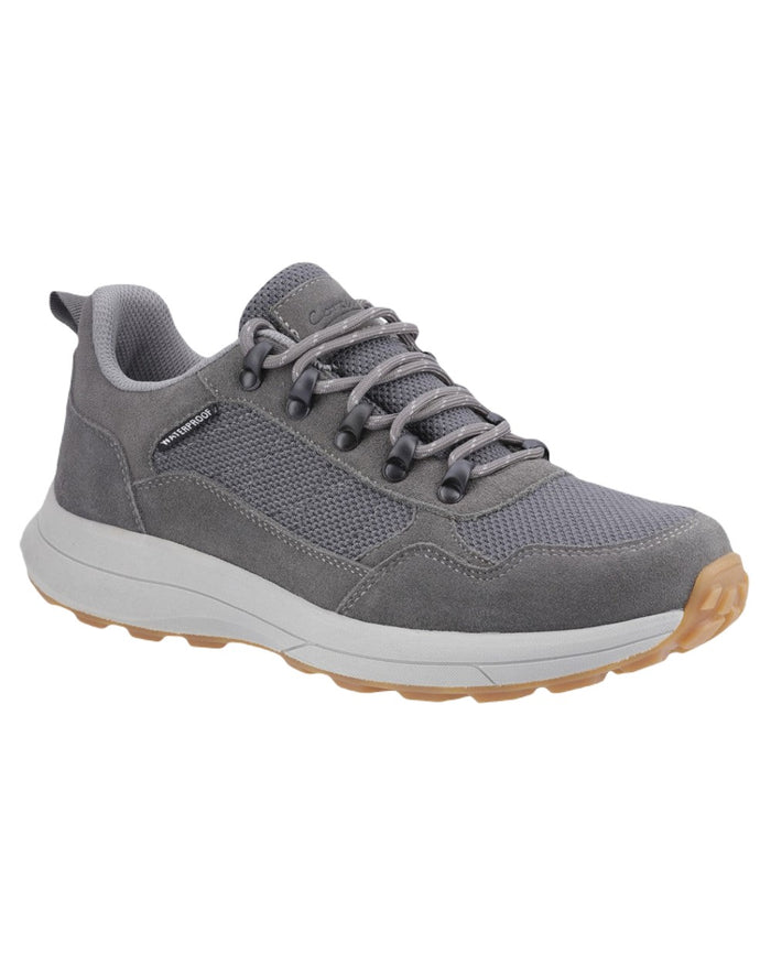 Grey Coloured Cotswold Mens Elmfield Shoes on White Background
#colour_grey