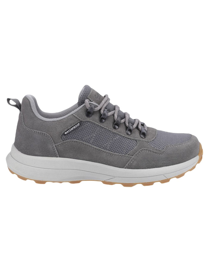 Grey Coloured Cotswold Mens Elmfield Shoes on White Background
#colour_grey