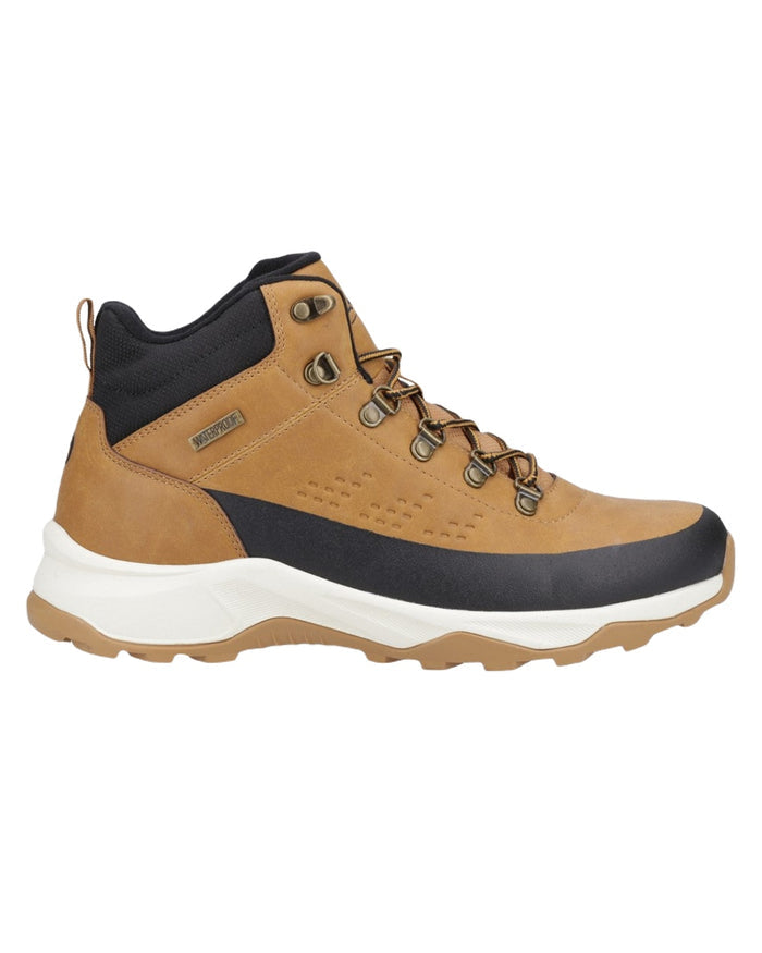 Tan Coloured Cotswold Mens Ryeford Hiking Boots on White Background
#colour_tan