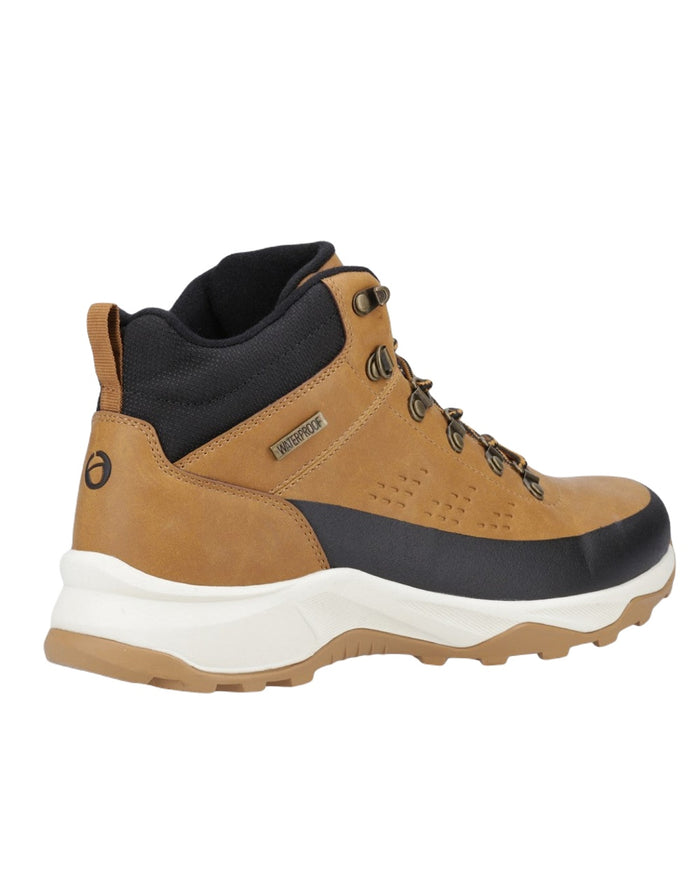 Tan Coloured Cotswold Mens Ryeford Hiking Boots on White Background
#colour_tan