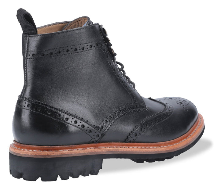 Black with tan leather goodyear welt #colour_black