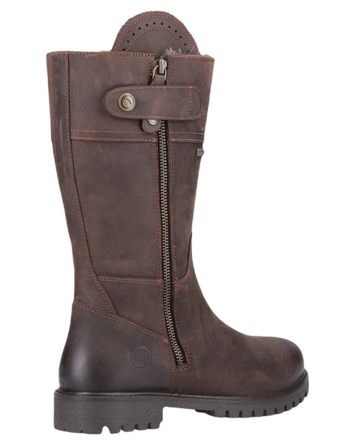 Brown Coloured Cotswold Bushcombe Mid Boots on White Background
#colour_brown