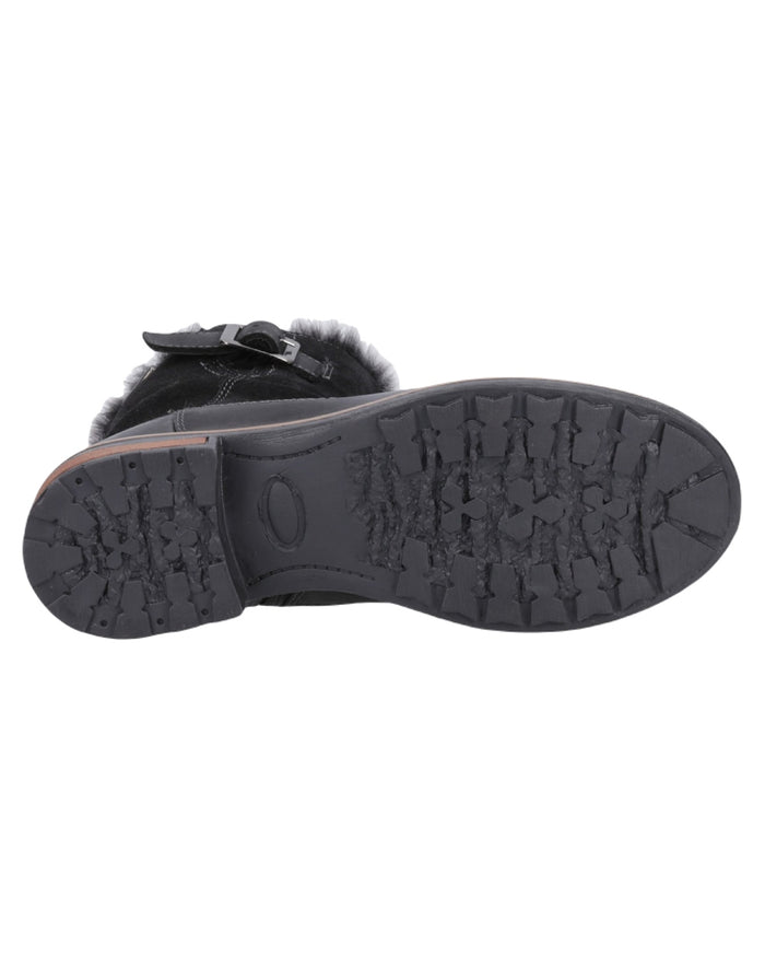Black Coloured Cotswold Kemerton Ankle Boots on White Background
#colour_black