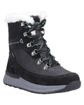 Black Coloured Cotswold Womens Sheephouse Hiking Boots on White Background
#colour_black