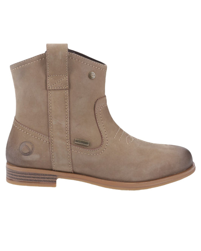 Taupe Coloured Cotswold Womens Signet Ankle Boots on White Background
#colour_taupe