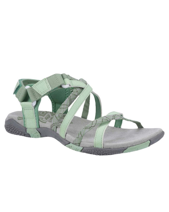 Green Coloured Cotswold Womens Sunhill Sandals on White Background
#colour_green