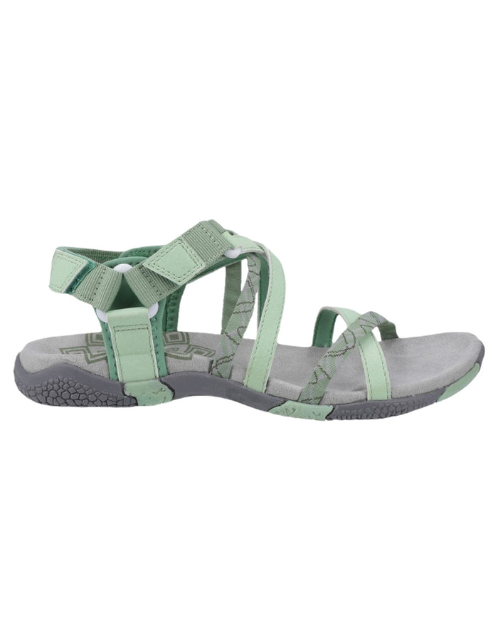 Green Coloured Cotswold Womens Sunhill Sandals on White Background
#colour_green