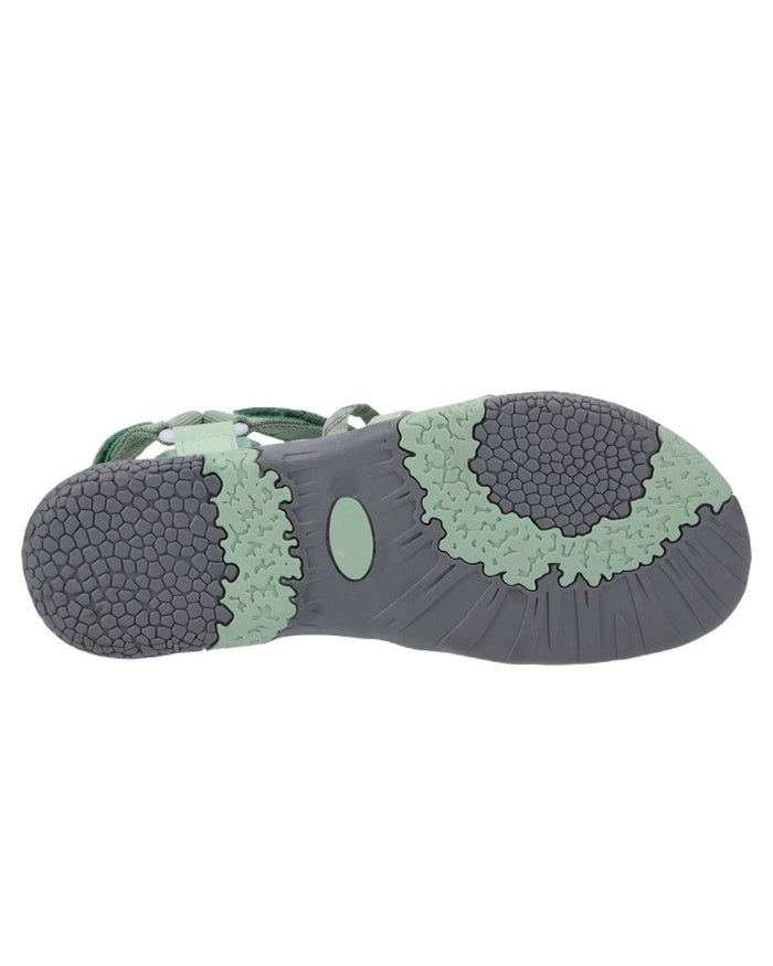 Green Coloured Cotswold Womens Sunhill Sandals on White Background
#colour_green