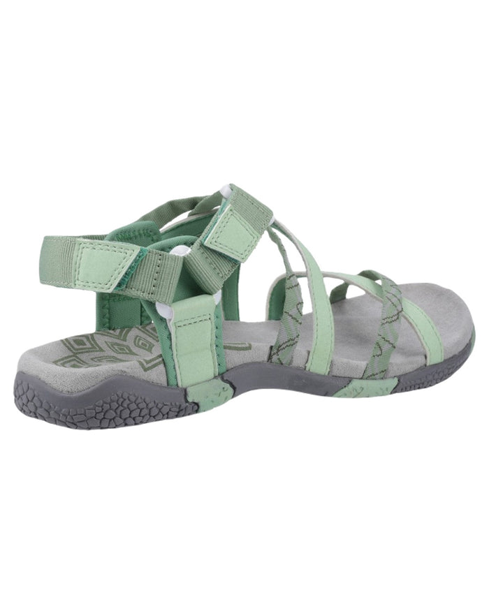 Green Coloured Cotswold Womens Sunhill Sandals on White Background
#colour_green