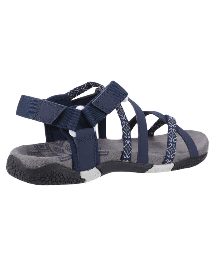 Navy Coloured Cotswold Womens Sunhill Sandals on White Background
#colour_navy