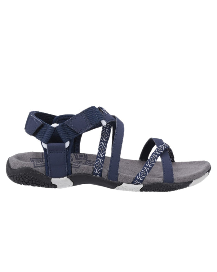 Navy Coloured Cotswold Womens Sunhill Sandals on White Background
#colour_navy