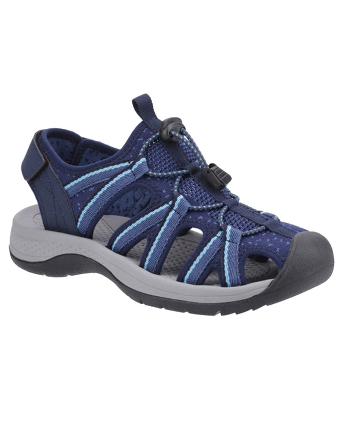 Navy Turquiose Coloured Cotswold Womens Upton Sandals on White Background
#colour_navy-turquoise