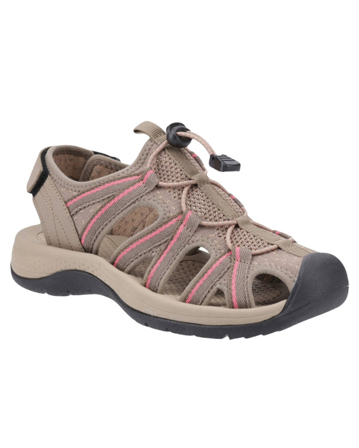 Taupe Pink Coloured Cotswold Womens Upton Sandals on White Background
#colour_taupe-pink