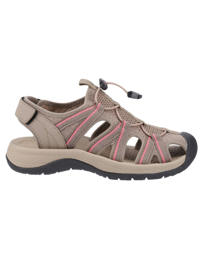 Taupe Pink Coloured Cotswold Womens Upton Sandals on White Background
#colour_taupe-pink