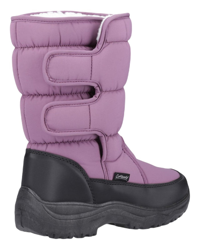Purple Coloured Cotswold Womens Welland Snowboots on White Background
#colour_purple