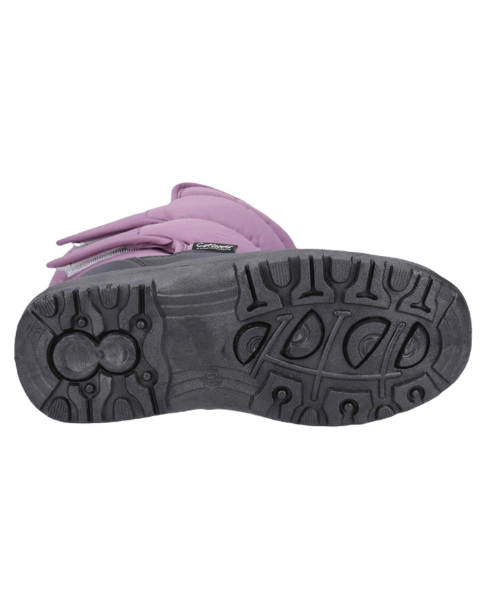 Purple Coloured Cotswold Womens Welland Snowboots on White Background
#colour_purple