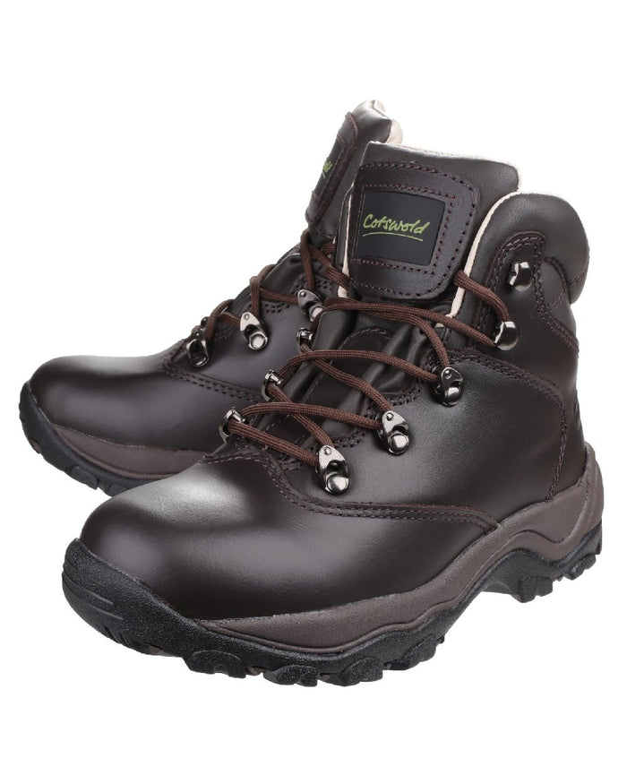 Brown coloured Cotswold  Womens Winstone Boots on white background #colour_brown