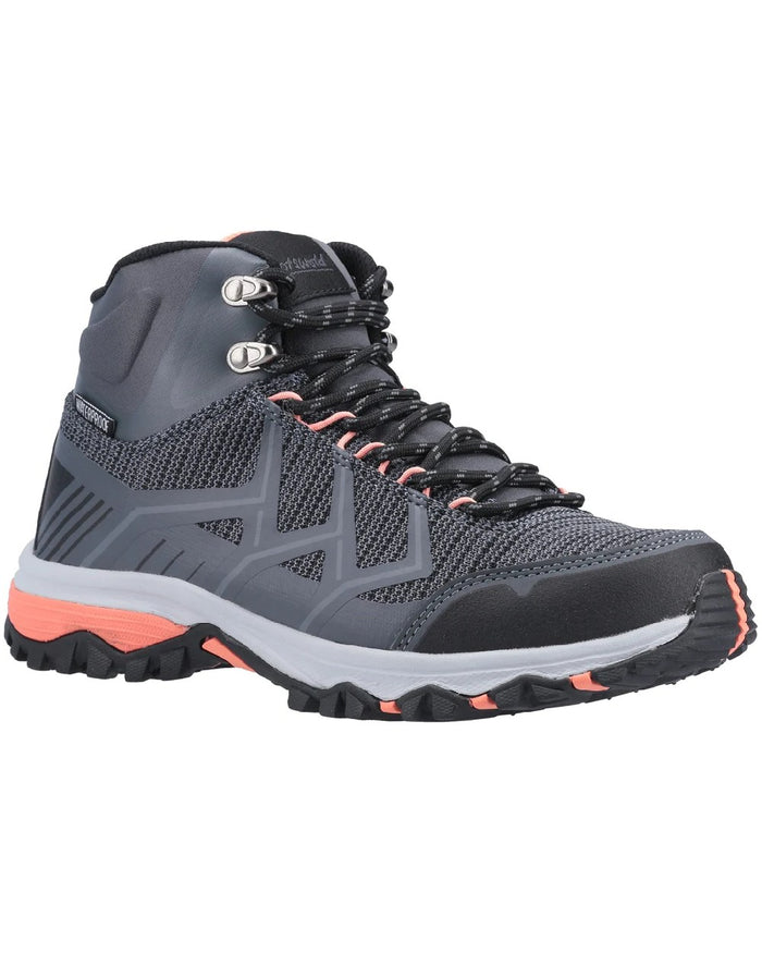 Cotswold Womens Wychwood Recycled Hiking Boots in Coral #colour_coral