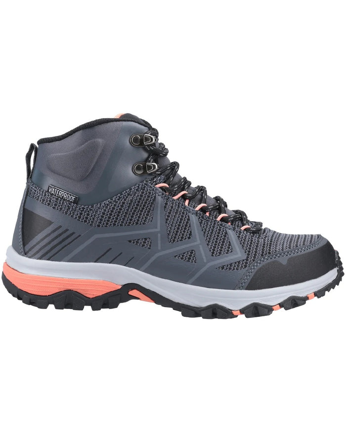 Cotswold Womens Wychwood Recycled Hiking Boots in Coral #colour_coral